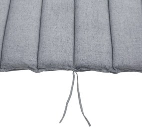 Almofada para espreguiçadeira 183x56x7cm cinza mesclado