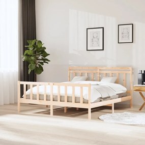 3100973 vidaXL Estrutura de cama super king 180x200 cm madeira maciça