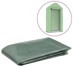 vidaXL Cobertura de substituição p/ estufas 0,5 m² 50x100x190 cm verde