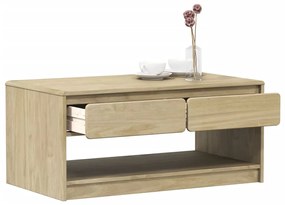 Mesa de centro SAUDA 99x55x45 cm pinho maciço cor carvalho