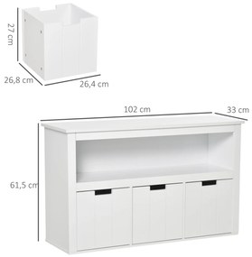 Aparador Kiut de 100cm - Branco - Design Moderno