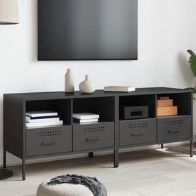 Móveis de TV 2 pcs 68x39x50,5 cm aço preto