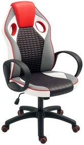 HOMCOM Cadeira Gaming com Altura Ajustável Suporte Lombar e Apoio para a Cabeça 60,5x67x107,5-116,5 cm Multicor | Aosom Portugal