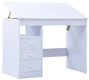 287448 vidaXL Secretária/estirador desenho para crianças branco