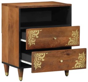 Criado-mudo 50x33x60 cm Madeira Sólida de Manga