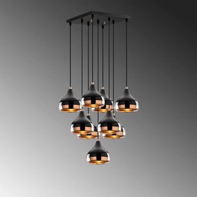 Chandelier Yildo – Preto – 63 x 63 cm