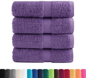 Toalhas de mãos premium SOLUND 4 pcs 30x30 cm 600 g/m2 roxo
