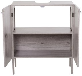 Armário Baixo com 2 Portas para Banheiro 60x30x70 cm