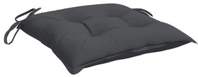 Almofadões de cadeira 4 pcs 50x50x7 cm tecido oxford antracite