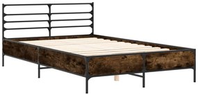 Estrutura de cama 135x190 cm derivados madeira/metal