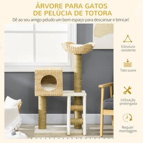 PawHut Arranhador para Gatos Médio Altura 100,5cm Arranhador para Gato