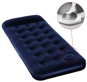 Bestway Colchão insuflável c/ bomba de pé embutida 185 x 76 x 28 cm