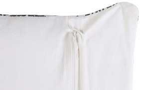 Conjunto de 2 almofadas de algodão preto e branco 45 x 45 cm HAZRO Beliani