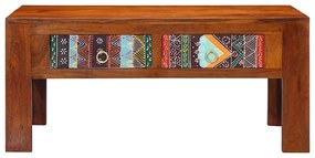 Mesa de centro 90x50x40 cm madeira de acácia maciça