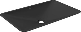 Mexen Esper lavatório de bancada em conglomerado 60 x 38 cm, preto - 23036071