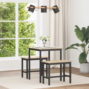 vidaXL Mesas de jantar METAL