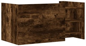 Mesa de centro 100x50x50cm derivados de madeira carvalho fumado
