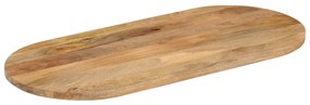 Tampo de mesa oval 110x40x3,8 cm madeira de mangueira maciça
