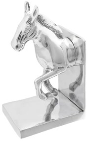 vidaXL Aparadores de livros 2 pcs Prateado 11 x 14 x 25 cm Alumínio