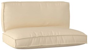 vidaXL Conjunto de Almofadas para Palete 2 pcs Bege Tecido Oxford