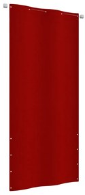vidaXL Tela de varanda 100x240 cm tecido oxford vermelho