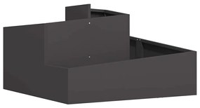 Vaso Preto 80x80x50 cm Aço Laminado a Frio