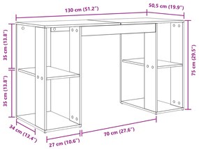 Secretária de Escrita em Carvalho Artesanal Carvalho artesanal