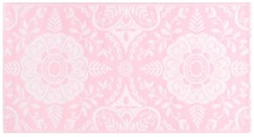 Tapete de exterior 80x150 cm ARAKIL PP cor-de-rosa
