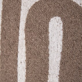 Candeeiro suspenso preto com abajur castanho bege 35cm 3-luzes - Cava