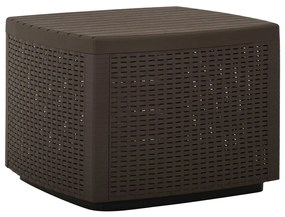 315858 vidaXL Mesa de jardim 53x53x40 cm plástico moca