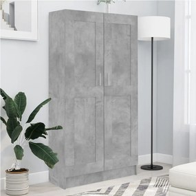 802727 vidaXL Estante 82,5x30,5x150 cm contraplacado cinzento cimento