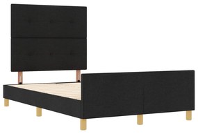 Cama vidaXL Preta 120x200 cm em Tecido