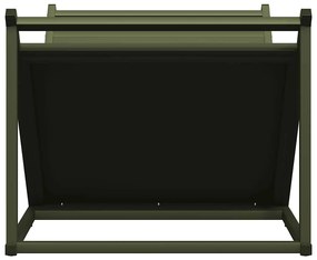Suporte para lenha aço laminado a frio verde azeitona