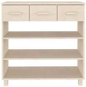 Mesa consola HAMAR 90x35x90 cm pinho maciço castanho-mel