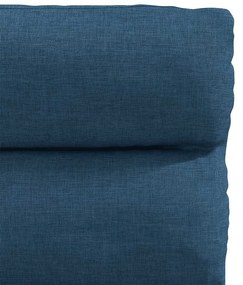 Cadeiras de jantar 4 pcs tecido azul