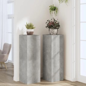 Suportes p/ plantas 2 pcs 33x33x100 cm derivados de madeira