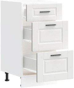 Armário base de cozinha Porto derivados de madeira branco