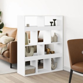 vidaXL Divisória 100x33x125,5 cm derivados de madeira branco