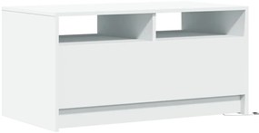 Mesa de centro com luzes LED derivados de madeira branco