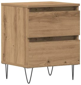 Cabeceira de Cama vidaXL Carvalho Artisan 40x35x50 cm Madeira de Engen