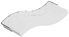 vidaXL Colchão de espuma médio suave 80x200 cm
