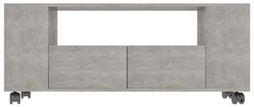 Móvel de TV 120x35x48 cm derivados de madeira cinzento cimento