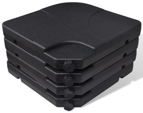 Guarda-sol de jardim em alumínio com base portátil verde