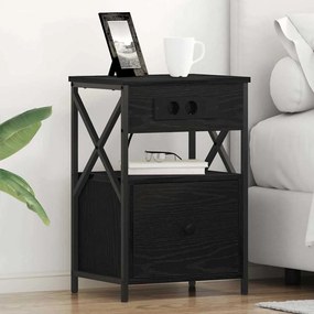 vidaXL Armários de Canto 2 pcs Carvalho preto 40 x 31 x 60 cm