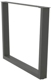 Pés para mesa de jantar em V, 3 peças, antracite, 100x(72-73,3) cm, aç