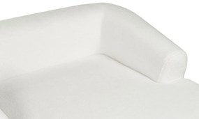Sofá de canto 3 lugares em tecido bouclé branco à esquerda SVANSELE Beliani