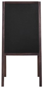 Quadro negro vertical de dupla face em madeira de cedro 40x60cm