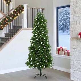 vidaXL Árvore de Natal com 300 LEDs com suporte Verde 240 cm PE