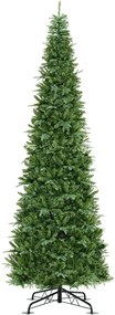 Árvore de Natal artificial de 360 cm com luzes pré-instaladas e conector rápido 2517 pontas de PVC e PE 800 luzes brancas quentes Verde