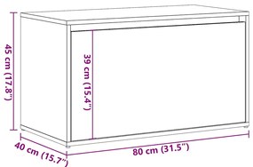 Banco de hall 80x40x45 cm madeira antiga madeira trabalhada